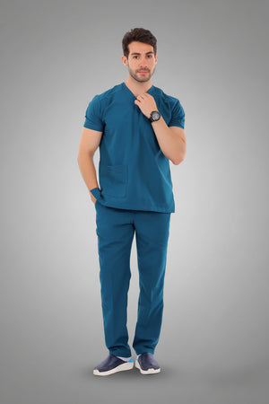 Dark Green Premium Male Scrub, view 2