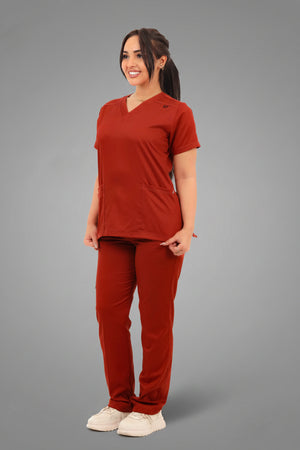 Orange Premium Female Scrub