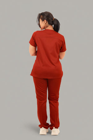 Orange Premium Female Scrub, view 4