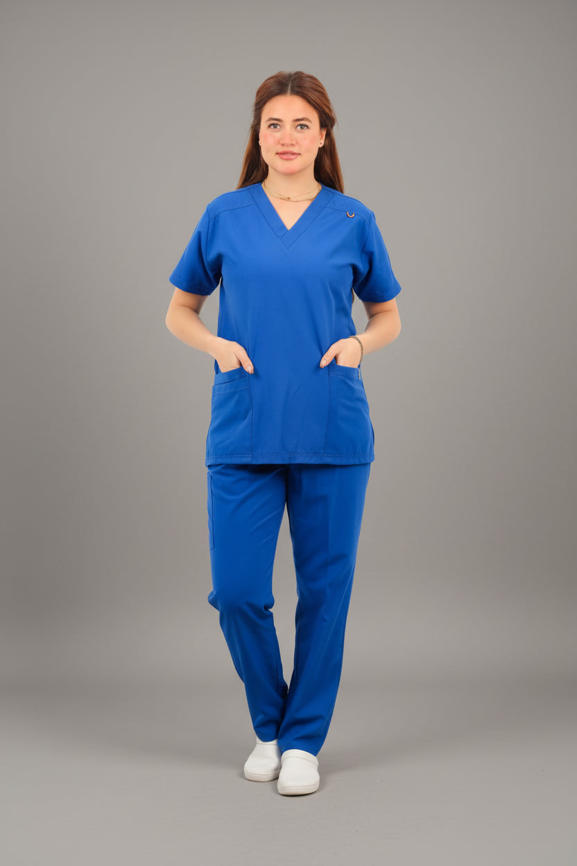 Blue Premium Female Scrub