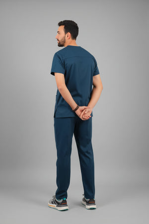 Dark Still Blue Premium Male Scrub, view 4