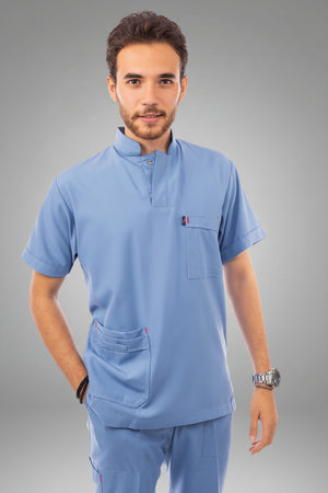 royal blue scrub set