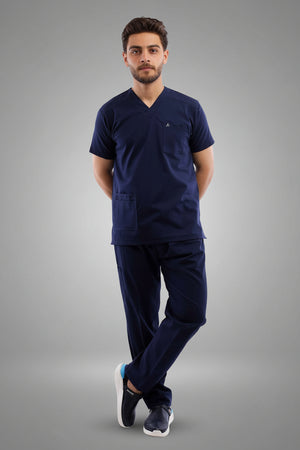 Premium scrub set dark blue