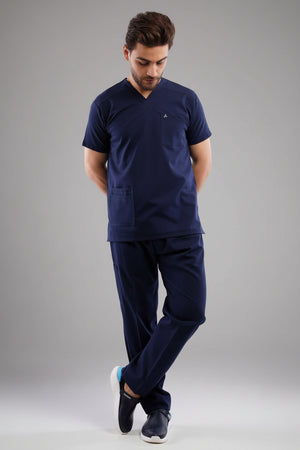 Premium scrub set dark blue