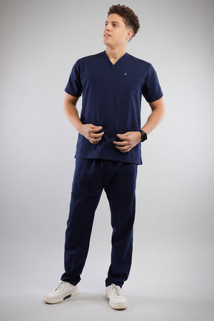Premium scrub set dark blue