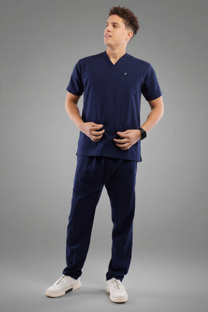 Premium scrub set dark blue