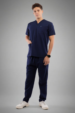 Premium scrub set dark blue