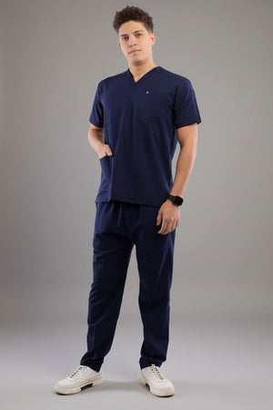 Premium scrub set dark blue