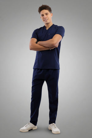 Premium scrub set dark blue