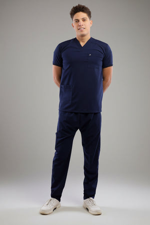 Premium scrub set dark blue