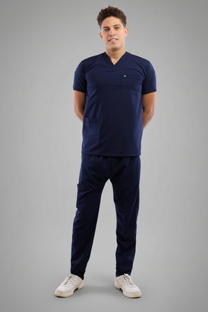Premium scrub set dark blue