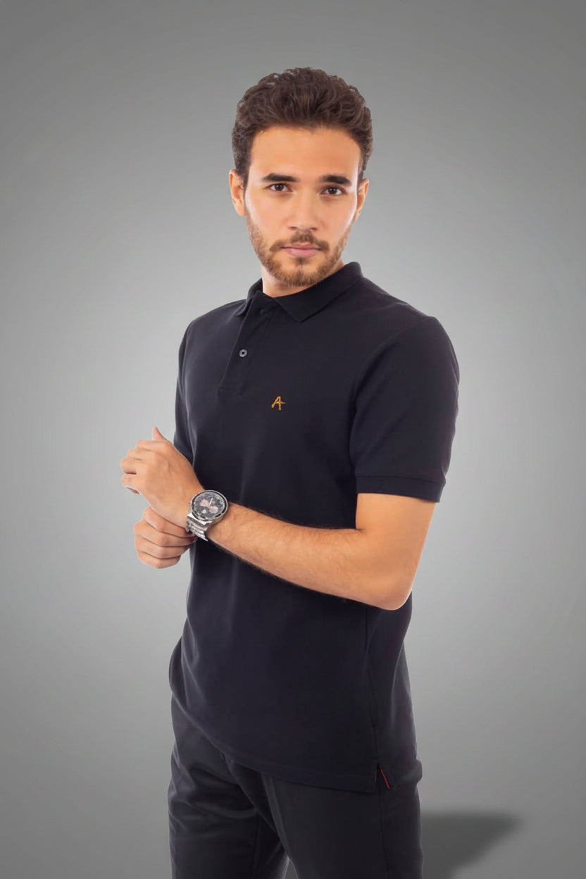 Black Polo T-Shirt