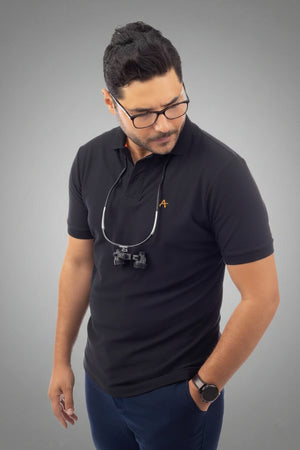 Black Polo T-Shirt, view 8