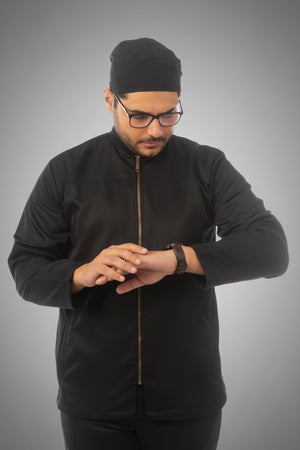 men's gabardine lab coat