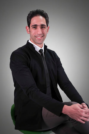 men's gabardine lab coat