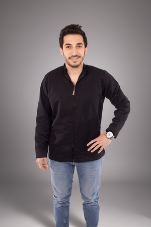 men's gabardine lab coat