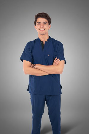 royal scrub set dark steel blue