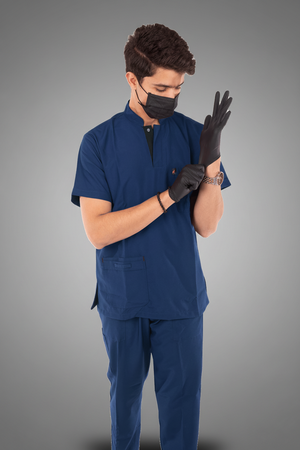 royal scrub set dark steel blue