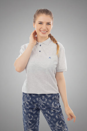Light Grey Polo T-Shirt, view 6
