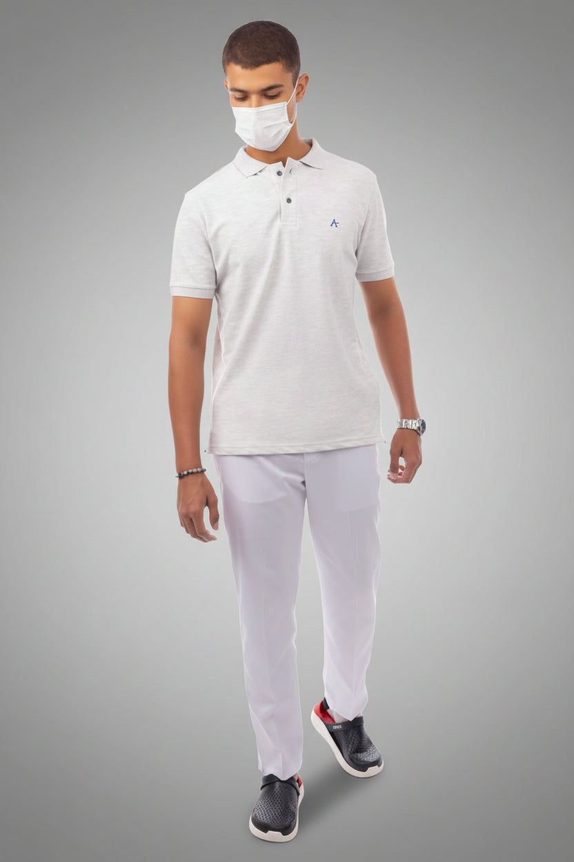 Light Grey Polo T-Shirt