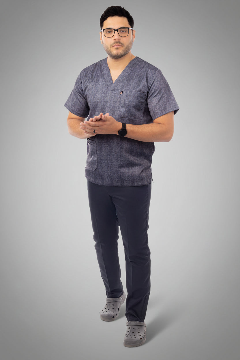 Jeans Printed Scrub