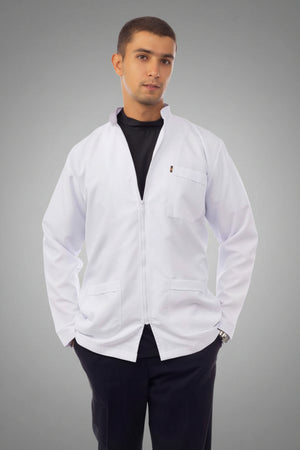 men's royal dental short lab coat