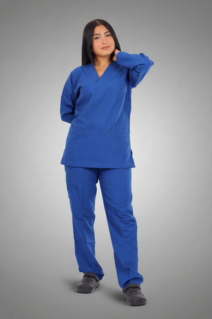 Dark Steel Blue Classic Scrub L S, view 2
