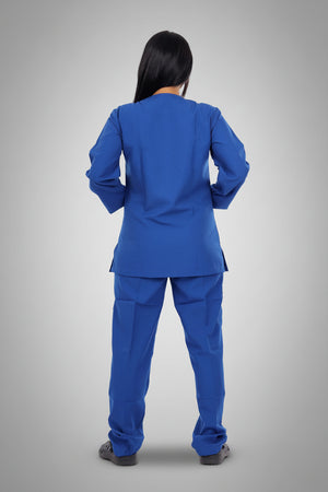 Dark Steel Blue Classic Scrub L S, view 4