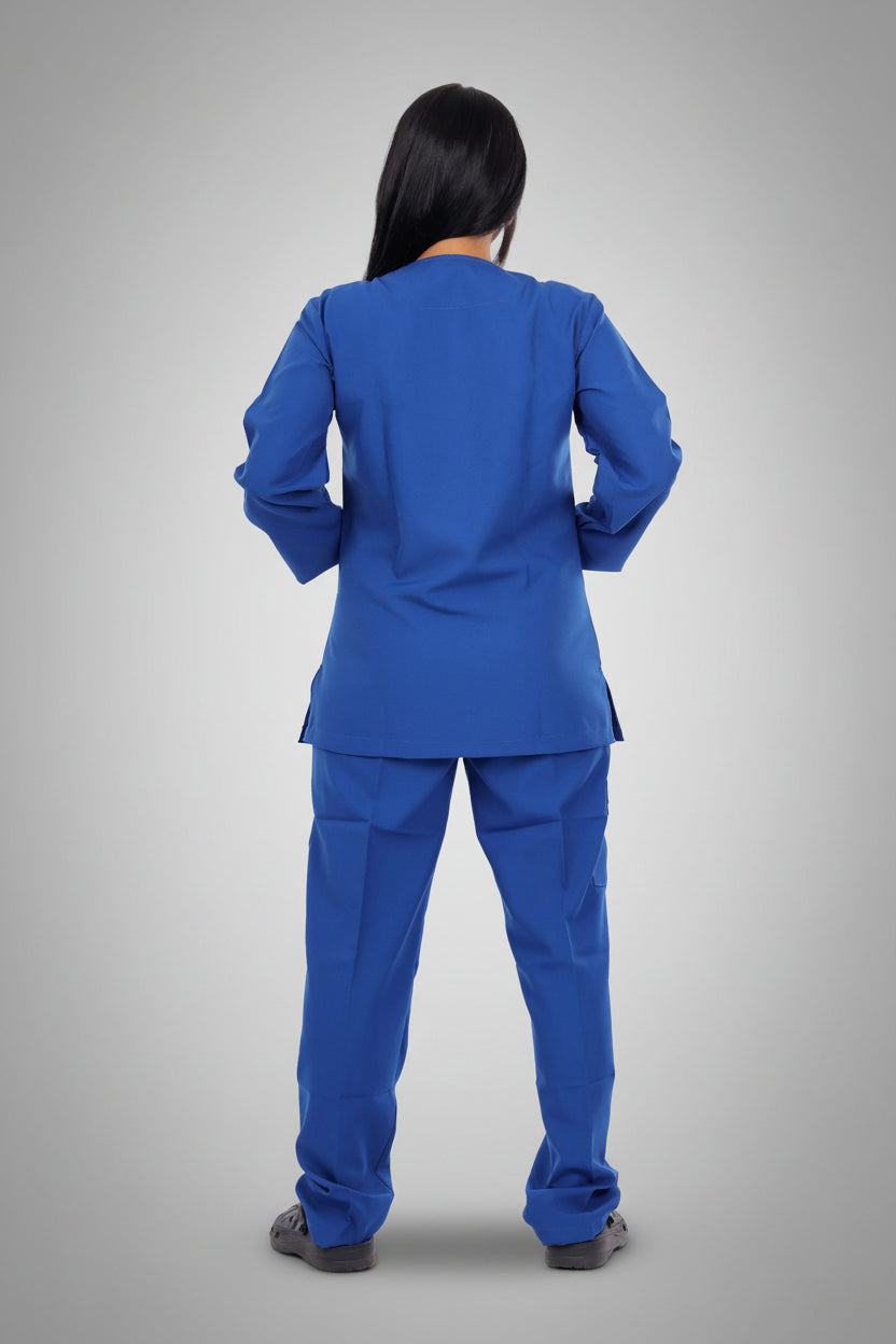 Dark Steel Blue Classic Scrub L S, view 4