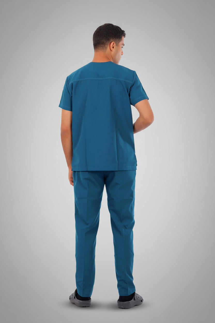 Dark Green Premium Male Scrub, view 3