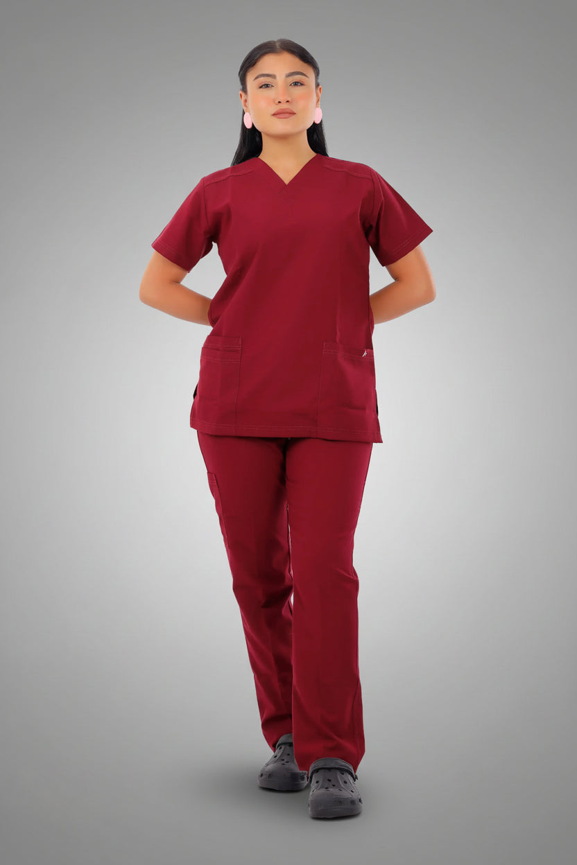 Crimson Premium Female Scrub