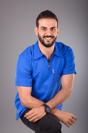 polo scrub blue