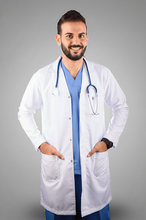 men's classic lab coat