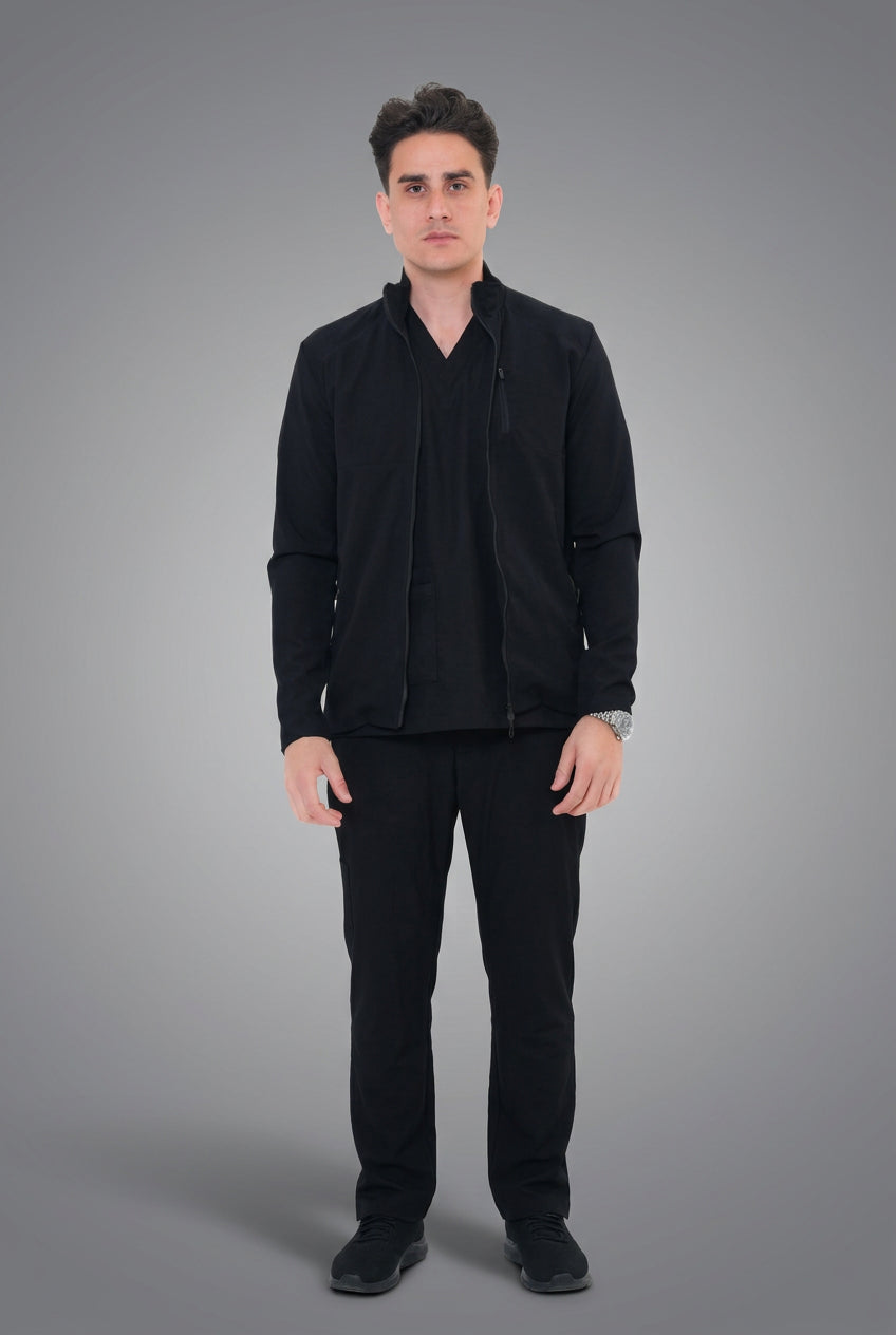 Black Male Jacket Scrub