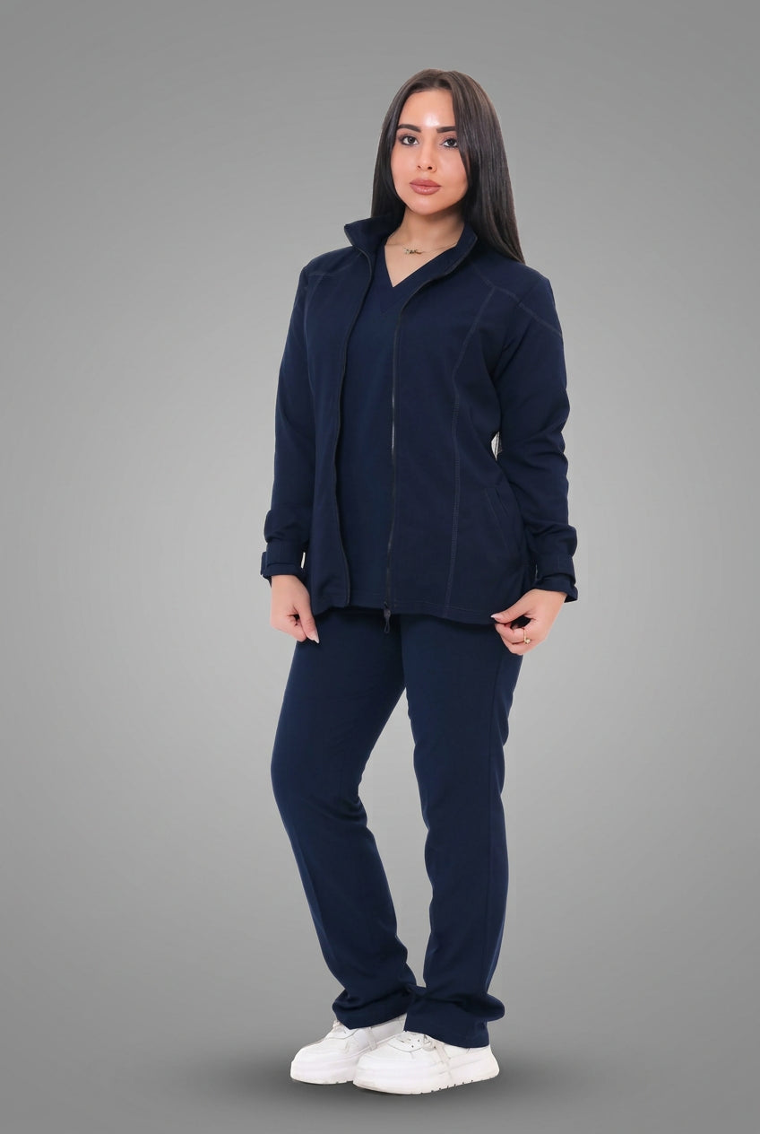 Dark Blue Female Jacket Scrub