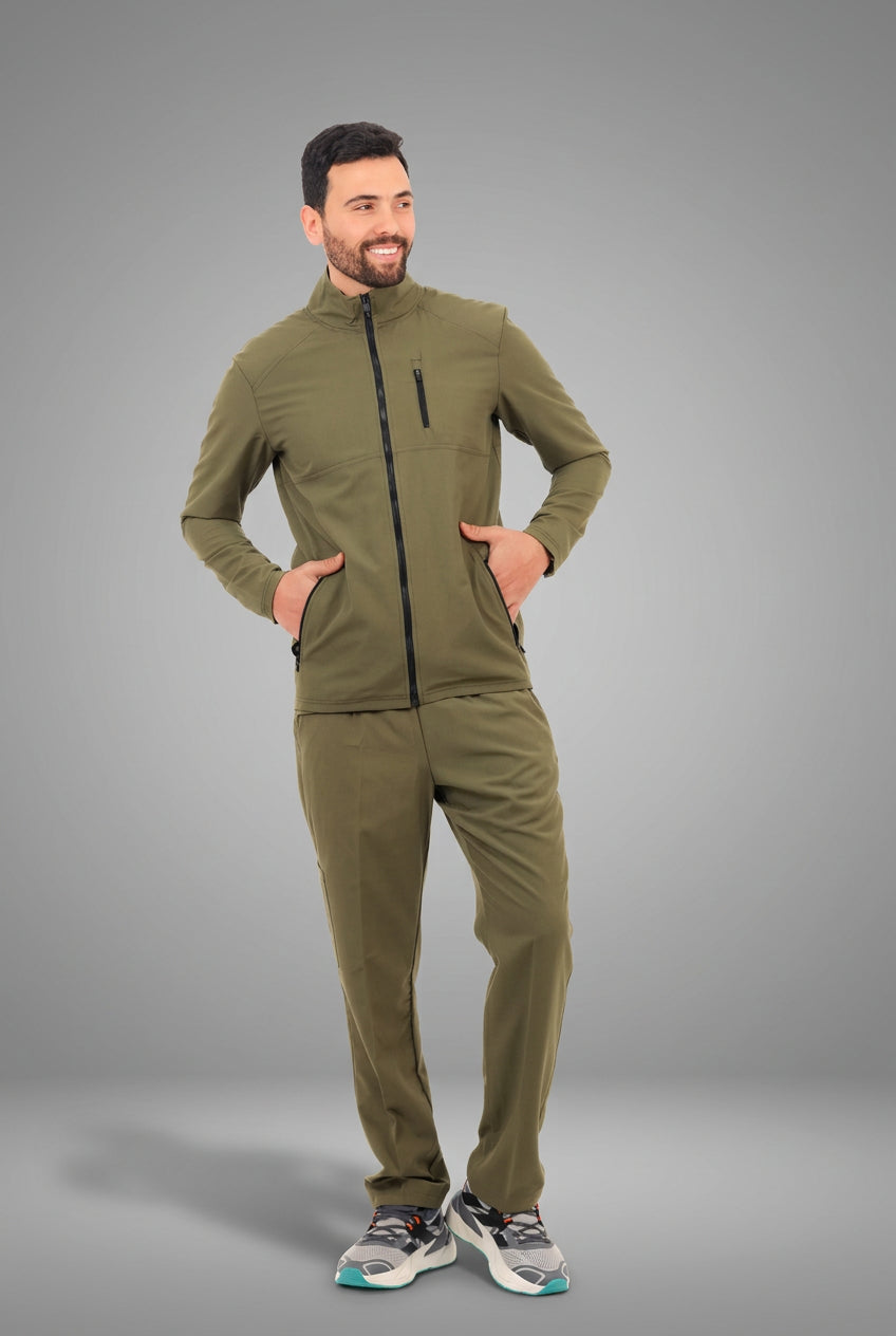 Olive Male Jacket Scrub
