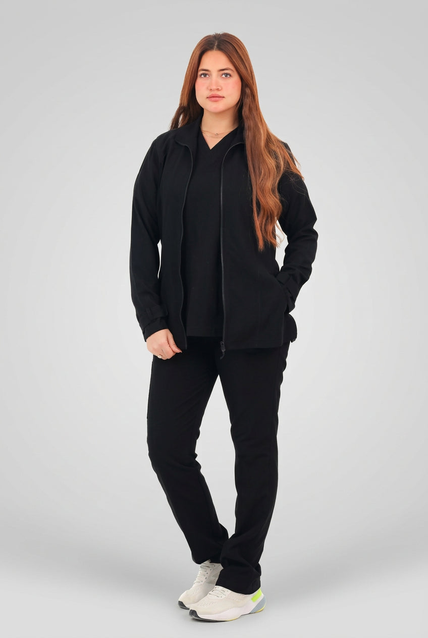 Black Female Jacket Scrub