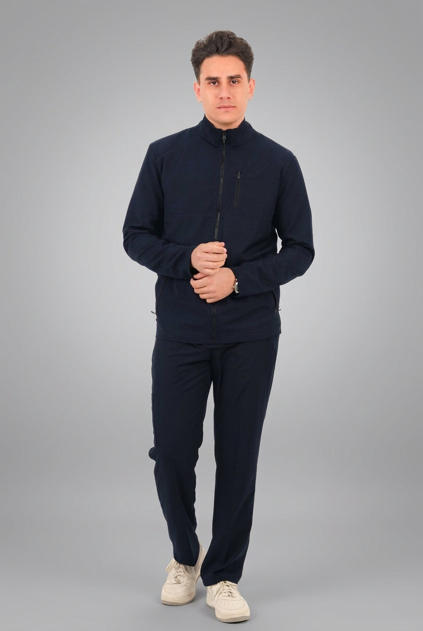 Dark Blue Male Jacket Scrub