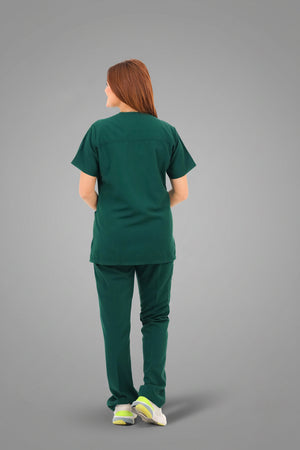 Premium Emerald Green Medical Scrub for Women, view 4