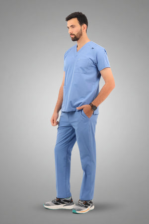 Royal Blue Premium Male Scrub