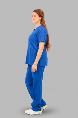 Blue Premium Female Scrub, view 3