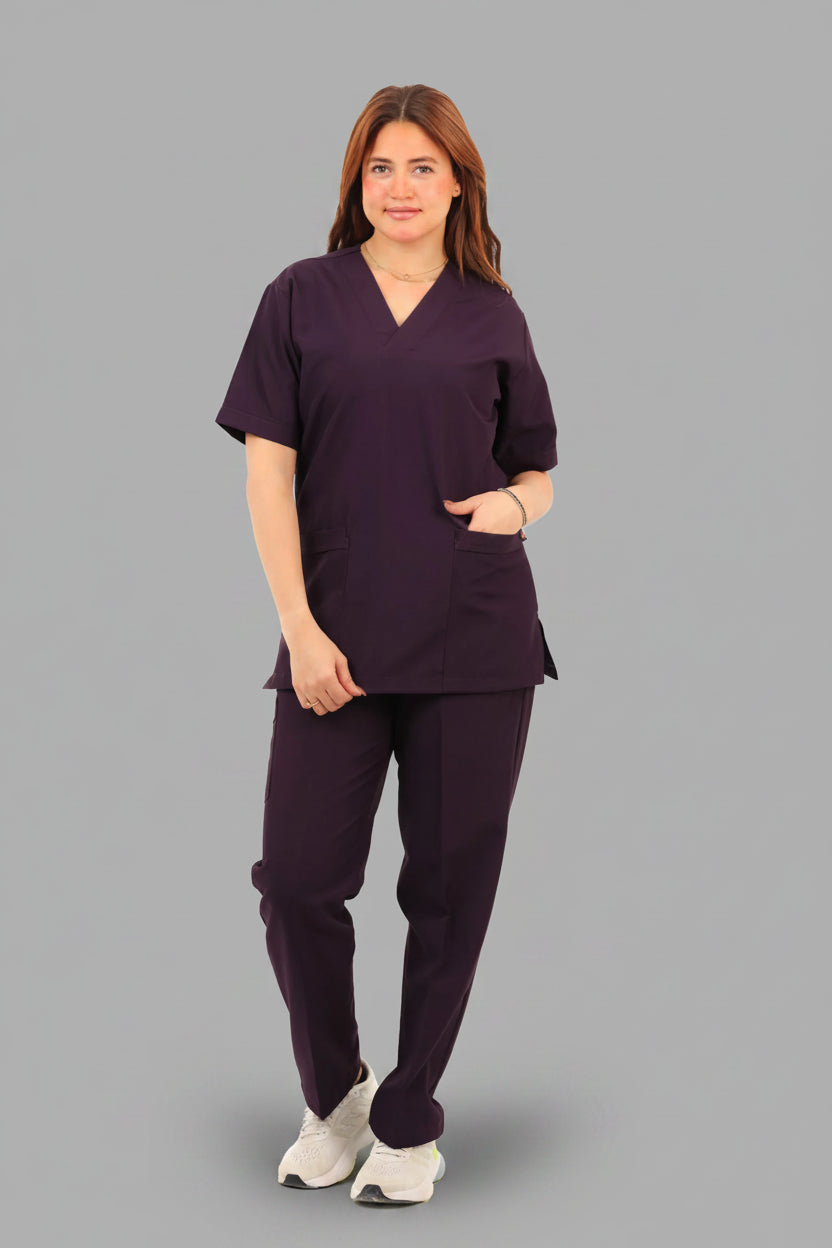 Purple Classic Medical Scrub