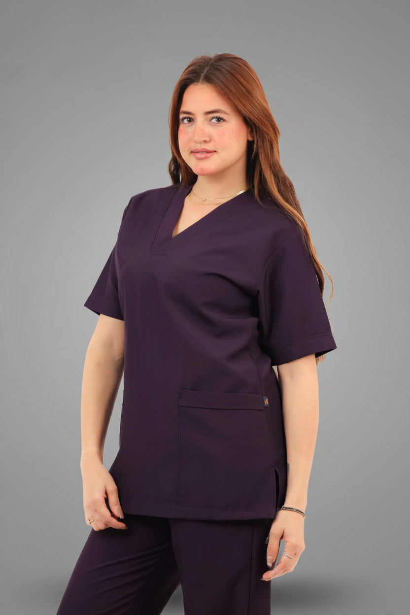 Purple Classic Medical Scrub