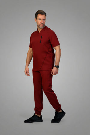 Crimson Trendi-Flex Scrub, view 2