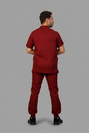 Crimson Trendi-Flex Scrub, view 4