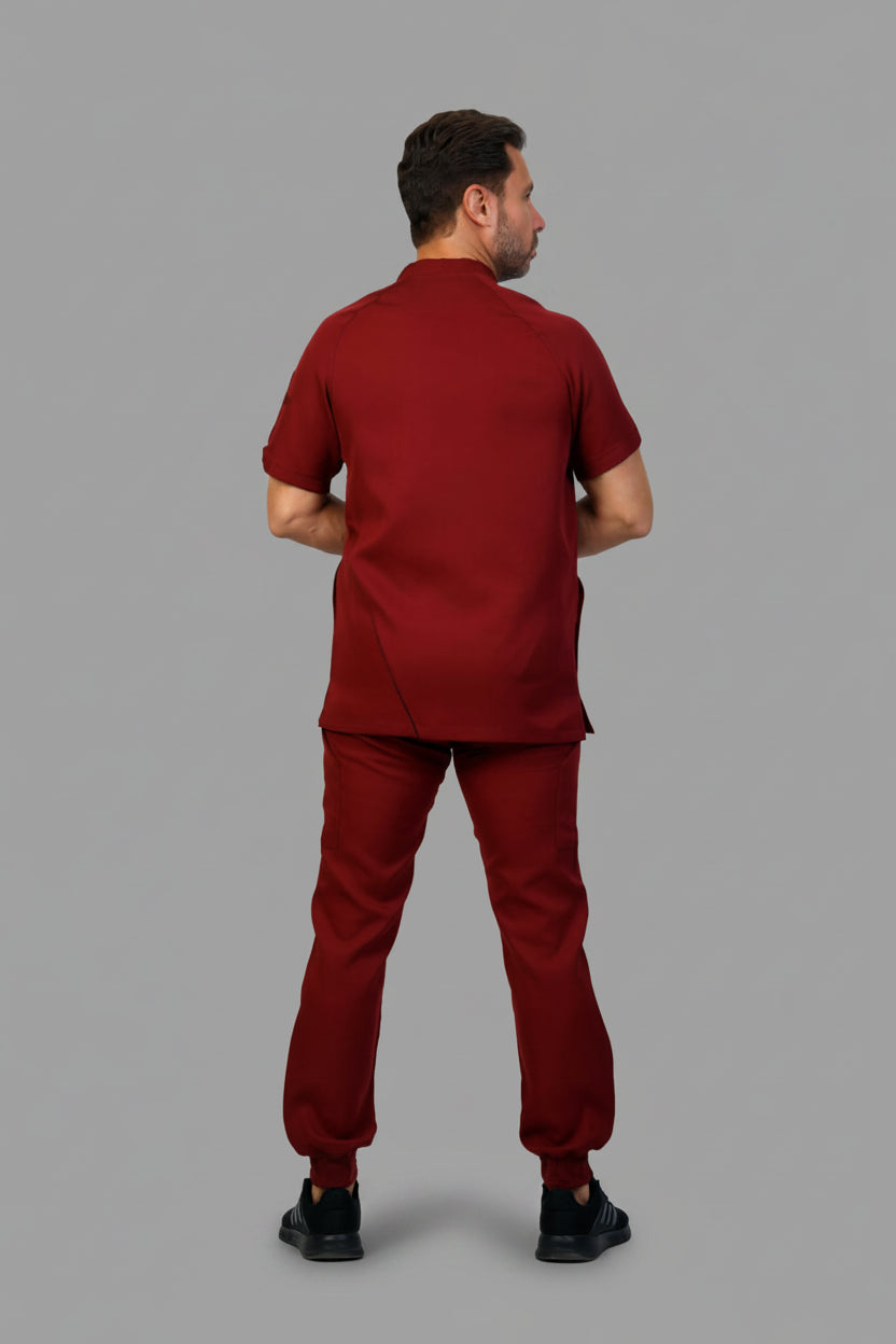 Crimson Trendi-Flex Scrub, view 4