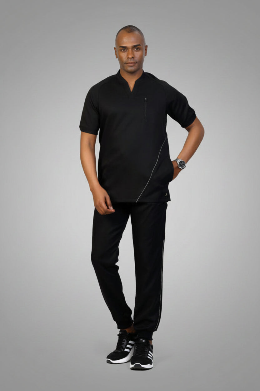 Black Trendi-Flex Scrub, view 3