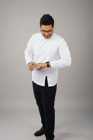 men's smart lab coat