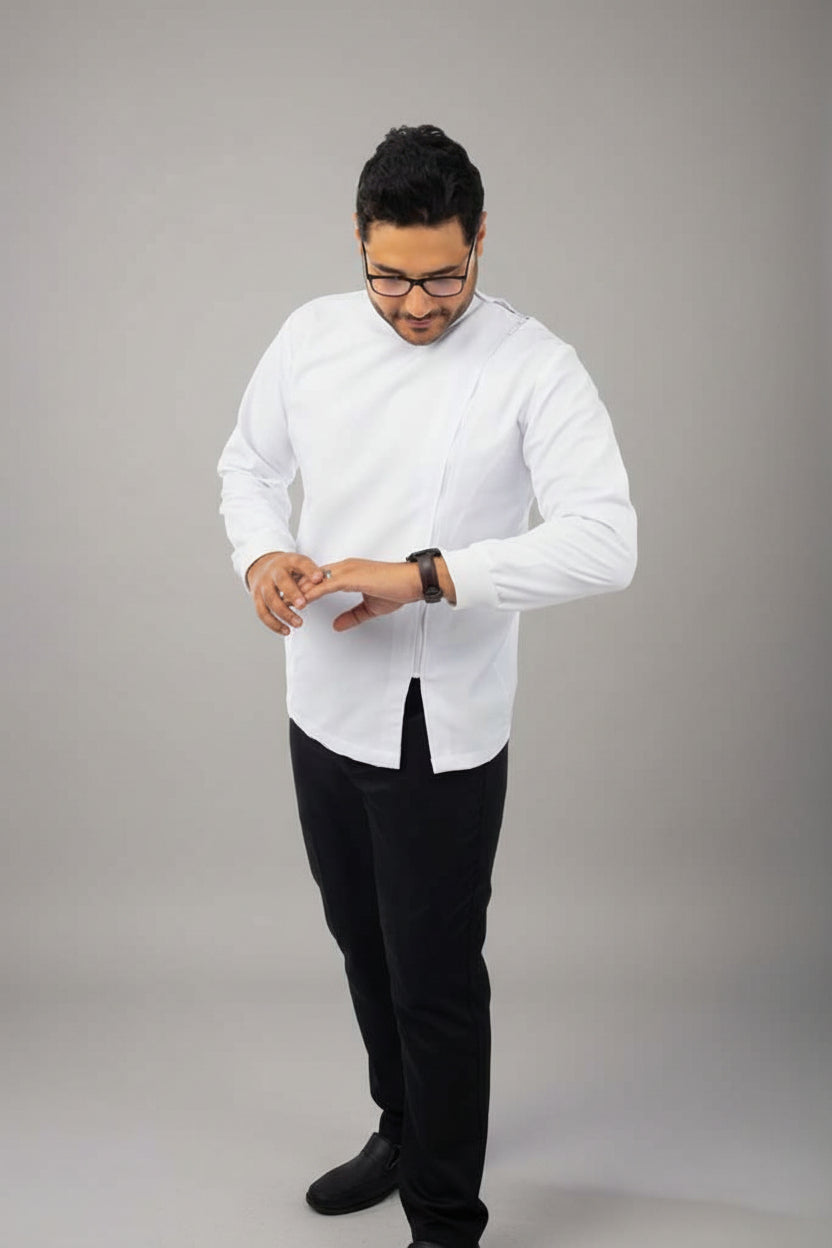 men's smart lab coat