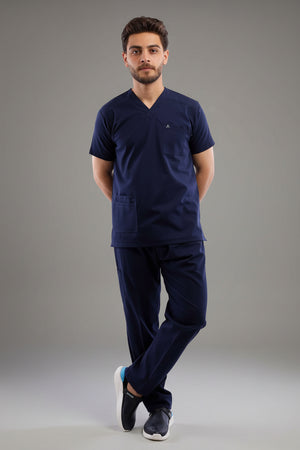 Premium scrub set dark blue